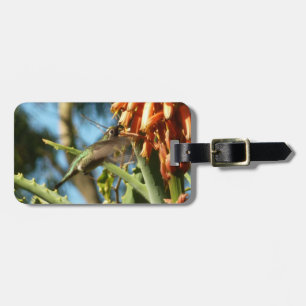 Black-Chinned Hummingbird in Flight Luggage Tag