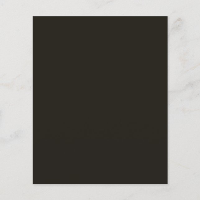 Black chocolate (solid colour) 	 flyer (Front)