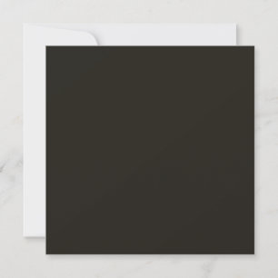 Black chocolate (solid colour) invitation