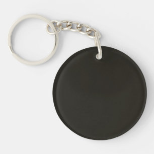 Black chocolate (solid colour) key ring