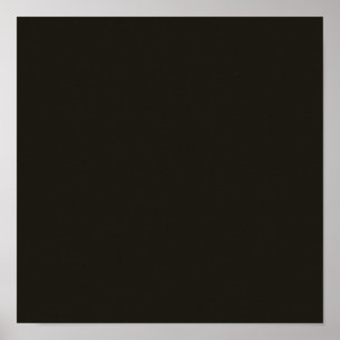 Black chocolate (solid colour) poster