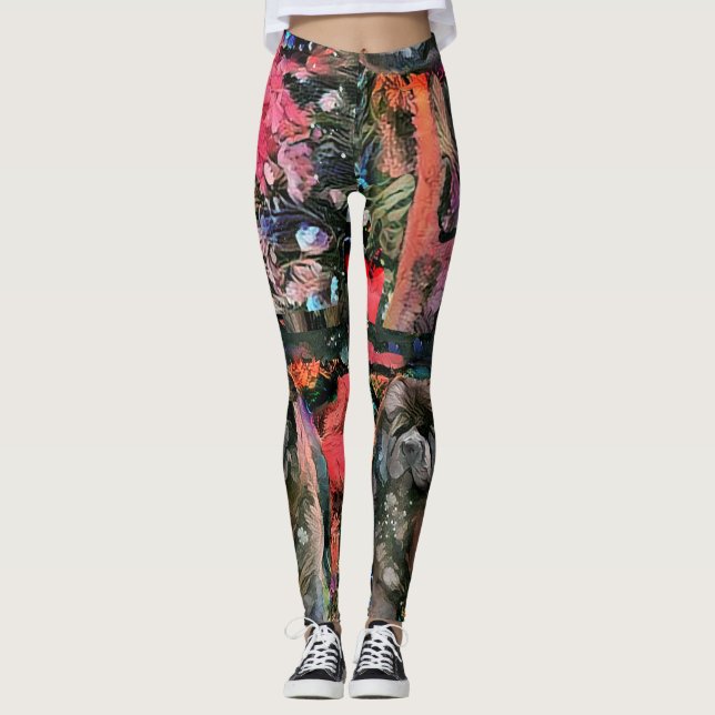 BLACK CHOW leggings - See front and back (Front)