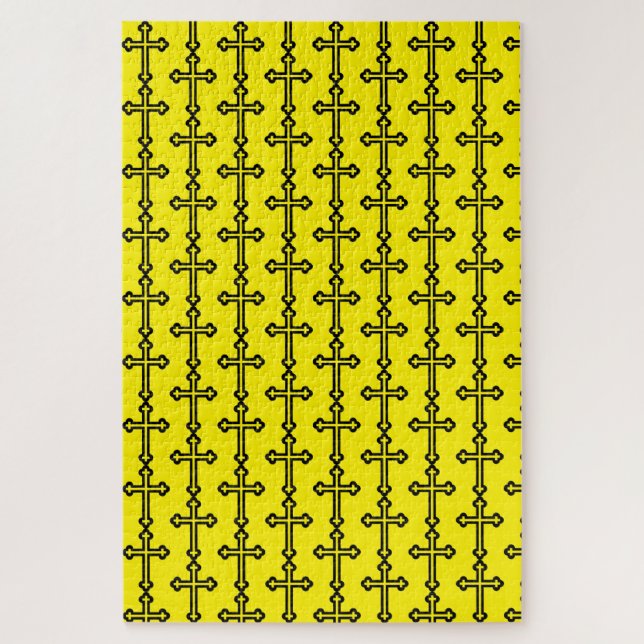 Black Christian cross Jigsaw Puzzle (Vertical)