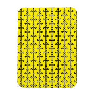 Black Christian cross Magnet
