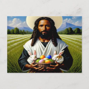 Black Christian Easter Postcard