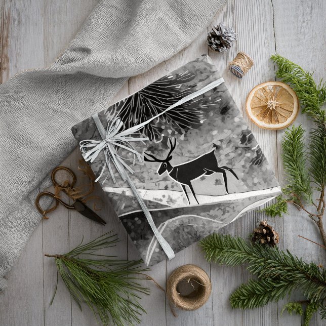 Black Christmas Pattern#13 ID1009 Wrapping Paper (Creator Uploaded)