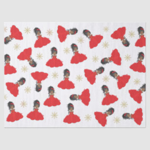 Black Christmas Princess Tissue Paper