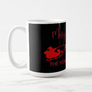 black christmas, red and black, christmas can cool coffee mug