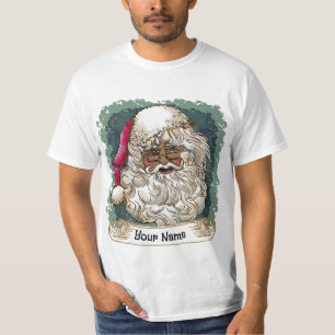 Black Christmas Santa t-shirts
