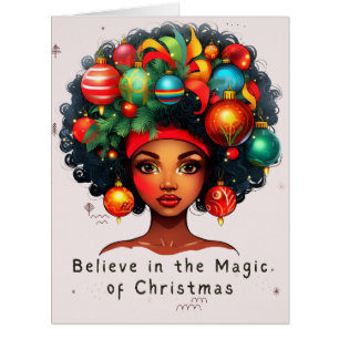 Black Christmas Sista Melanin Queen Women Xmas