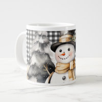 Black christmas snowman winter design