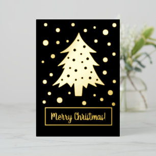 Black Christmas Tree Xmas Holiday with Your Words
