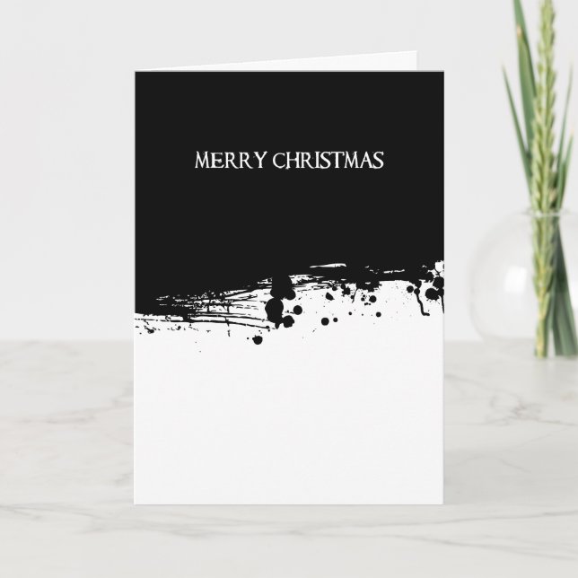 Black Christmas v1 Holiday Card (Front)