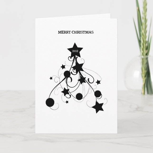 Black Christmas v4 Holiday Card (Front)