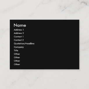 Black Chubby Profile Card