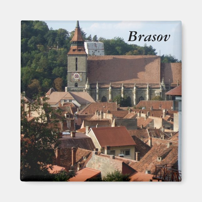 Black Church Magnet (Front)