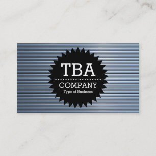 Black Circle Star v2 - Chrome Tubes Business Card
