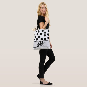 Black Circle Tote Bag