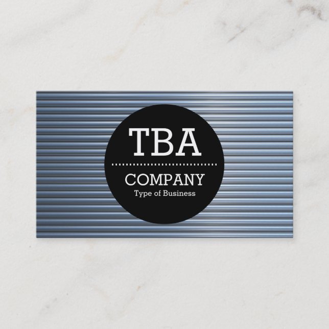 Black Circle v2 - Chrome Tubes Business Card (Front)