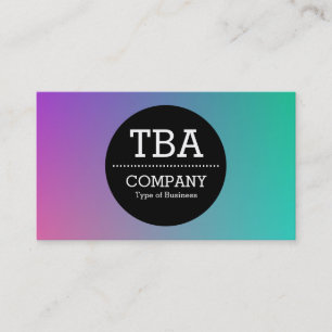 Black Circle v2 - Colour Transition Business Card