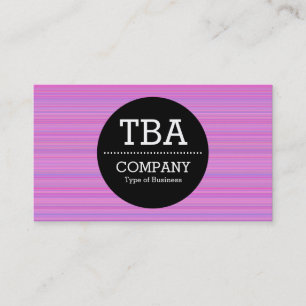 Black Circle v2 - Purple Brushed Business Card