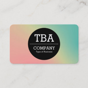 Black Circle v2 - Soft Gradient Business Card