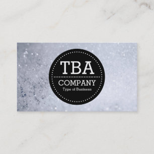 Black Circle v3 - Soap Bubbles Business Card