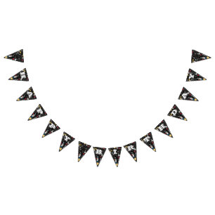 Black circuit board bunting