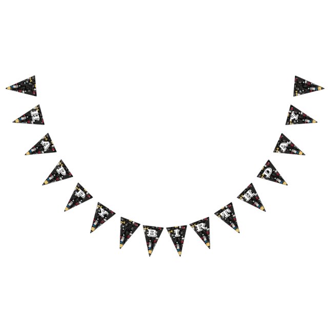 Black circuit board bunting  (All)