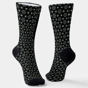 Black Circular Delight Socks