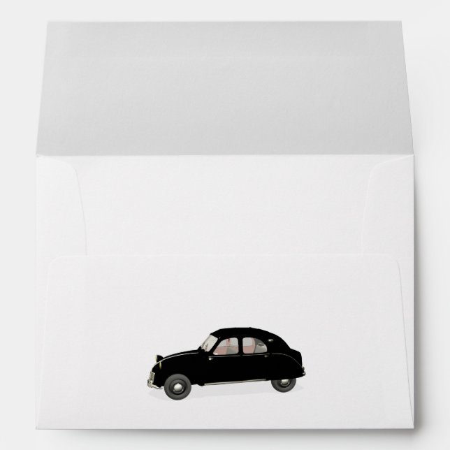 Black Citroen 2CV Envelope (Back (Bottom))