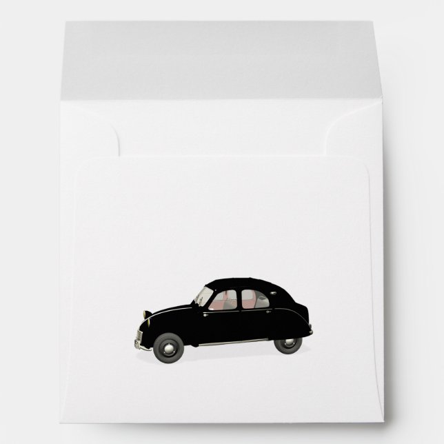 Black Citroen 2CV Envelope (Back (Bottom))