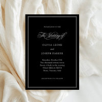Black | Classic Italian Elegance Wedding