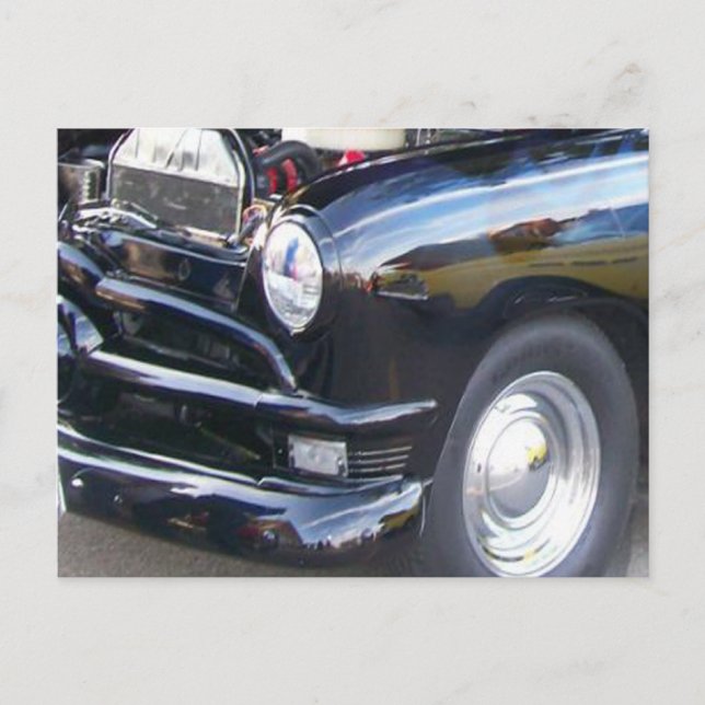 Black Classic Postcard (Front)