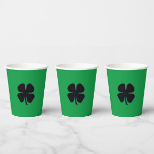 Black Clover green paper cups