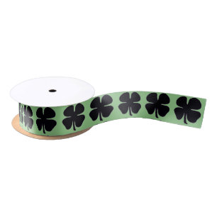 Black Clover green ribbon spool Satin Ribbon