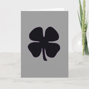 Black Clover grey greeting card