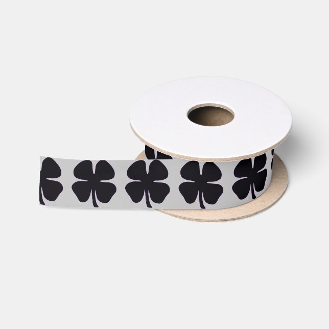 Black Clover grey ribbon spool Satin Ribbon (Spool)