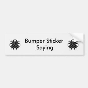 Black Clover Ribbon Bumper Sticker