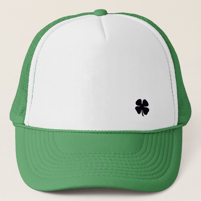 Black Clover white and green foam trucker hat (Front)