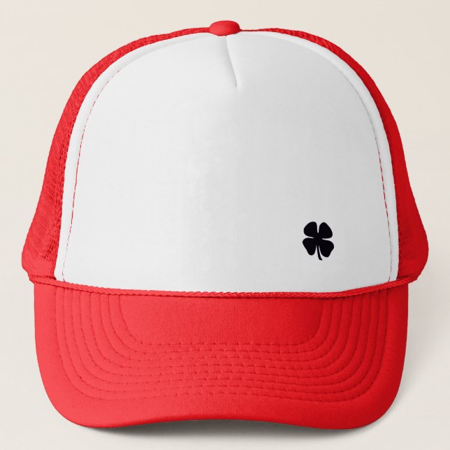 Black Clover white and red foam trucker hat (Front)