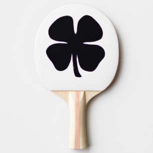 Black Clover white ping pong paddle