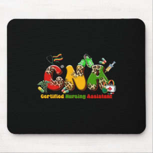 Black Cna Graduation Certified Nursing Istant Blac Mouse Pad