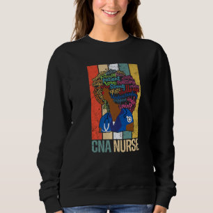 Black Cna Nurse For African American Melanin Nu Sweatshirt