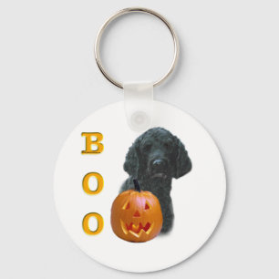 Black Coated Poodle Boo Key Ring