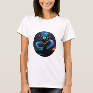 black Cobra Snake In Your Face T-Shirt