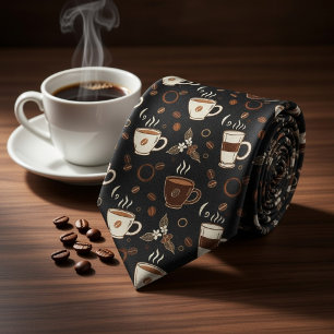 Black Coffee Lover Tie