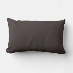 Black coffee (solid colour) lumbar cushion