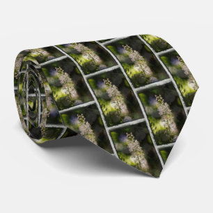 Black Cohosh Wildflower Neck Tie