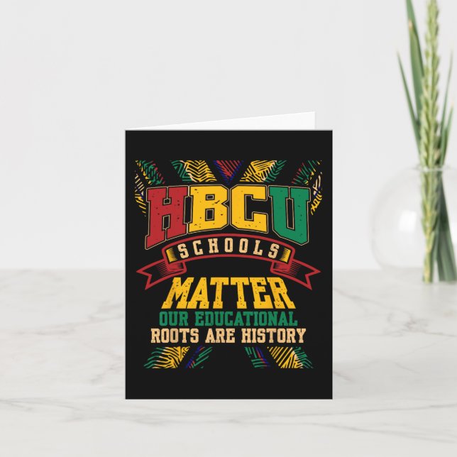 Black College School Problems African American Stu Card (Front)